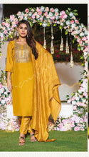 Silk embroidered suits (Gurudwara style) (Plus size option)