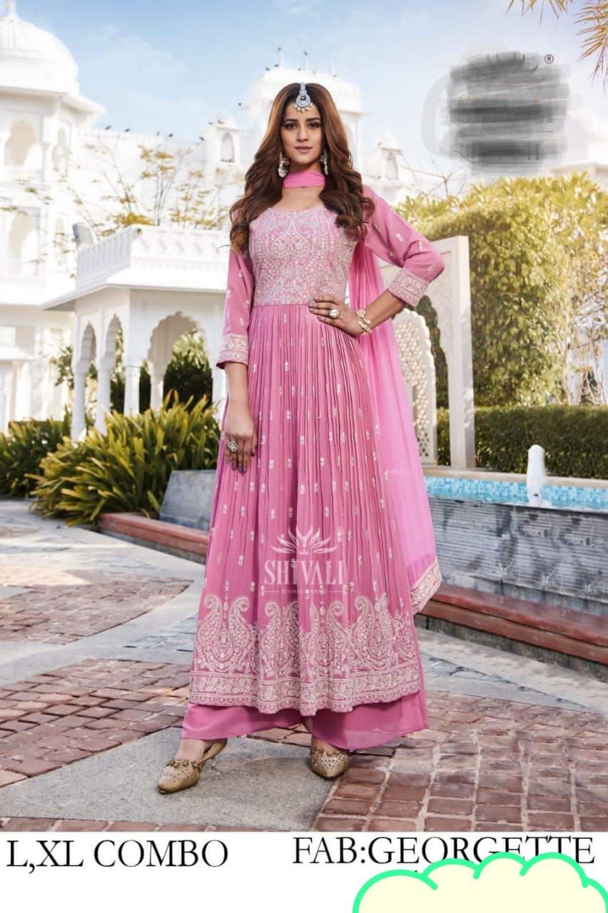 Boutique collection- readymade Long pink anarkali