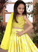 Kids (Girls) readymade yellow sequins Lehenga