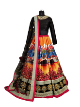 Multicolour Bangalore silk Lehenga