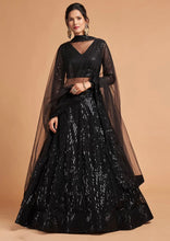 Black sequinned Lehenga