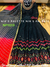 Niks collection: Black anarkali with sequins