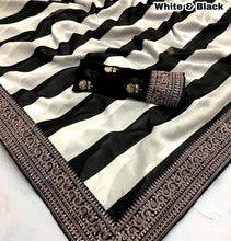 Super hit black and white design saree