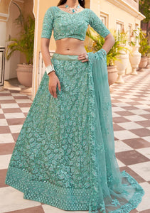 Senzi collection - diamond and zarkan lehengas