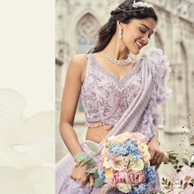 Boutique collection - Lavender limelight Lehenga with ruffle dupatta
