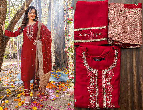 Sabyata silk salwaar kameez - also plus size