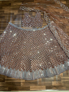 Moonlight mocha Lehenga