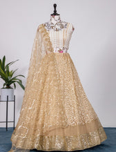 Gold sequins Lehenga