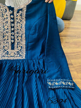 Karigari collection: blue silk anarkali