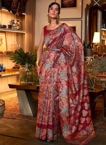 Kaazi silk floral saree