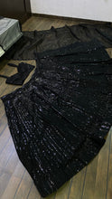 Black partywear sequins Lehenga