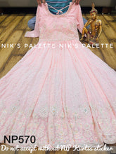 Niks collection: chikankari with sequins anarkali