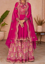 Occasion pink embroidery long top Lehenga