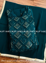 Bottle green anarkali