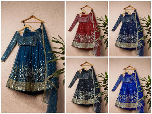 Sparkly sequins lehengas