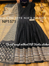 Niks collection - Sabyasachi style, black anarkali also plus size