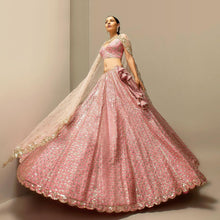 Manish Malhotra inspired Lehenga - Lush Pink Teardrop Lehenga