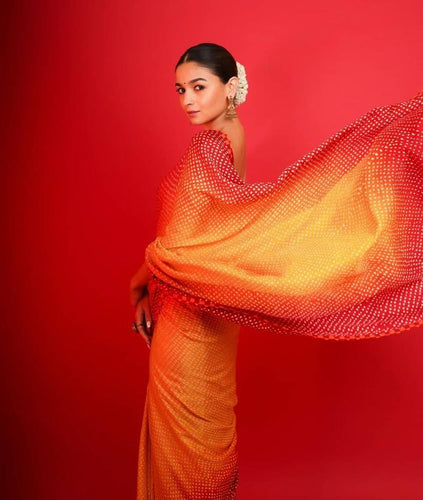 Sunset saree