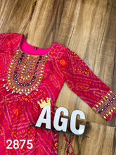 AGC Collection- Georgette bandhani tiered gown, also plus sizes