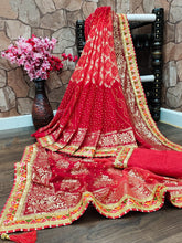 Bandhani georgette sarees