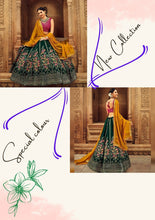 Mehendi/sangeet night Lehenga - garden floral Lehenga