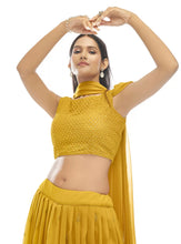 Sienna - mustard yellow sequins Lehenga