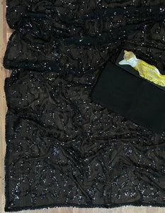 Kriti Sanon - Black sequins saree