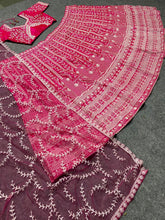 Rani pink partywear silk Lehenga