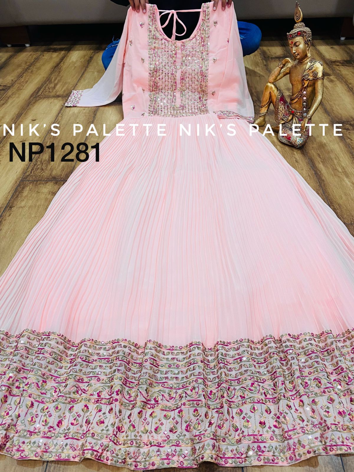 Anarkali Gown Nik's Palette NP Kurti at Rs 2099 in Surat