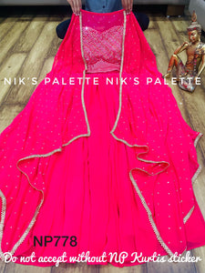 Niks collection: mirror work palazzo