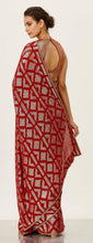 Celebrity inspired red sequins saree