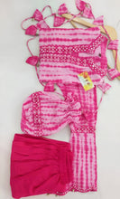 Hand tie dyed kurti set with dhoti