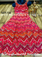 Niks collection - a gorgeous blend of red bandhani lehenga