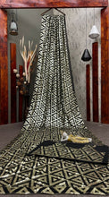 Bollywood inspired partywear black sequins saree