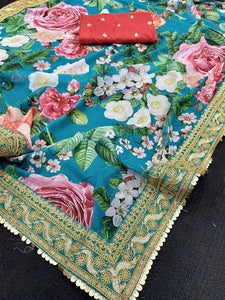 Sabyasachi floral printed saree collection
