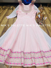 Niks collection - baby pink silk anarkali