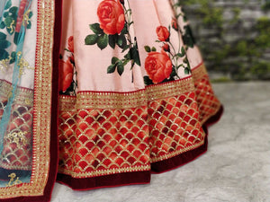 Sabyasachi inspired- Rani rose galore Lehenga