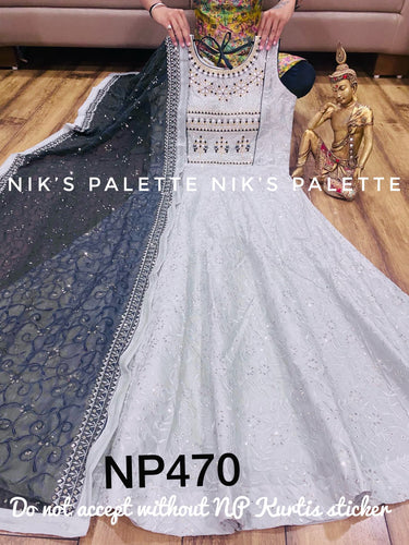 Niks collection: cloudy anarkali