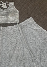 White and silver Lehenga