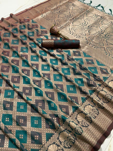 Two toned Kasturi silk saree