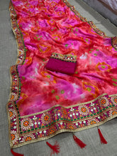Shibori and gota patti sarees