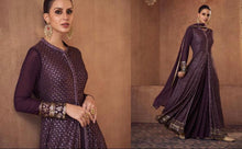 Serena collection: deep purple gown