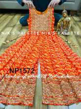 Niks collection: orange leheriya print jumpsuit (also available in plus size)