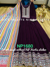 Niks collection - dark aubergine gown (also plus size)