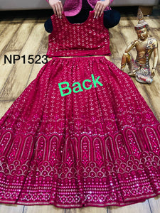 Niks collection - cherry readymade Lehenga