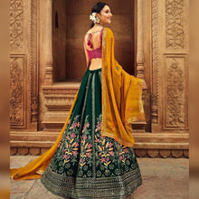 Mehendi/sangeet night Lehenga - garden floral Lehenga