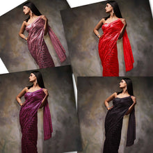 Celebrity box style sequins saree