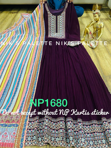 Niks collection - dark aubergine gown (also plus size)