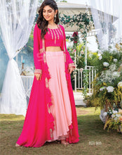 Kitty party collection: pink Lehenga with koti