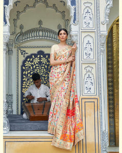 Kashmiri modal silk saree